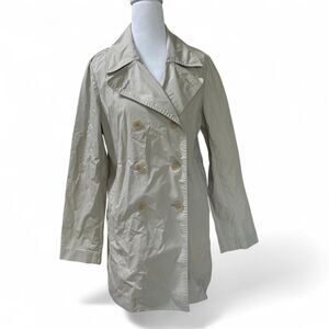 Forever 21 Classic Beige Double-Breasted Trench Coat